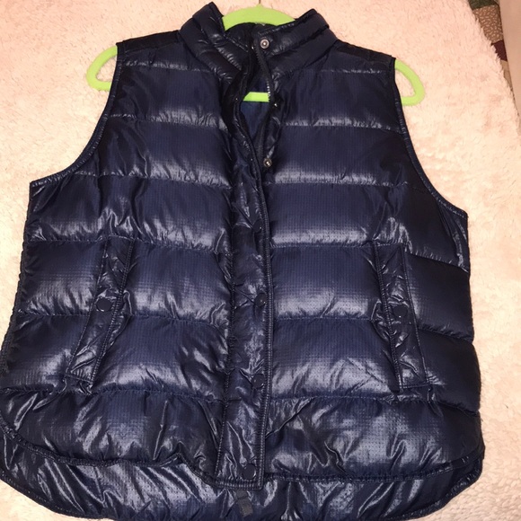 J. Crew Jackets & Blazers - J Crew Navy Blue Winter Vest Size Large